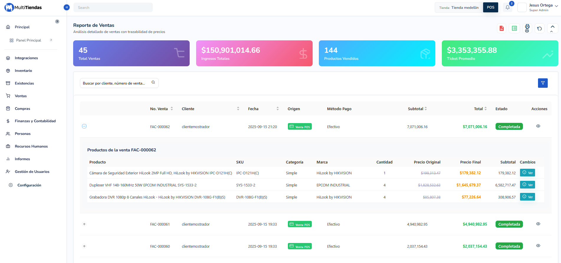 Dashboard de Reportes